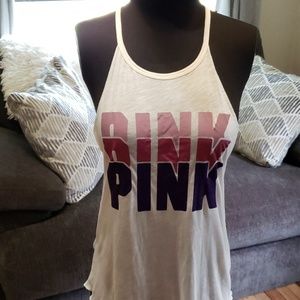 Like new V.S. PINK Tank SZ. XS cream color